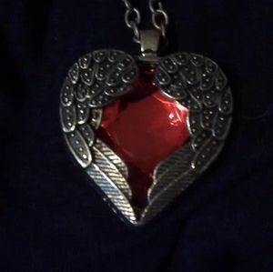 New, Bronze Angel Wings Necklace
